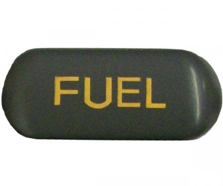 Corvette Button, Fuel, Gray/Orange, 1990-1991