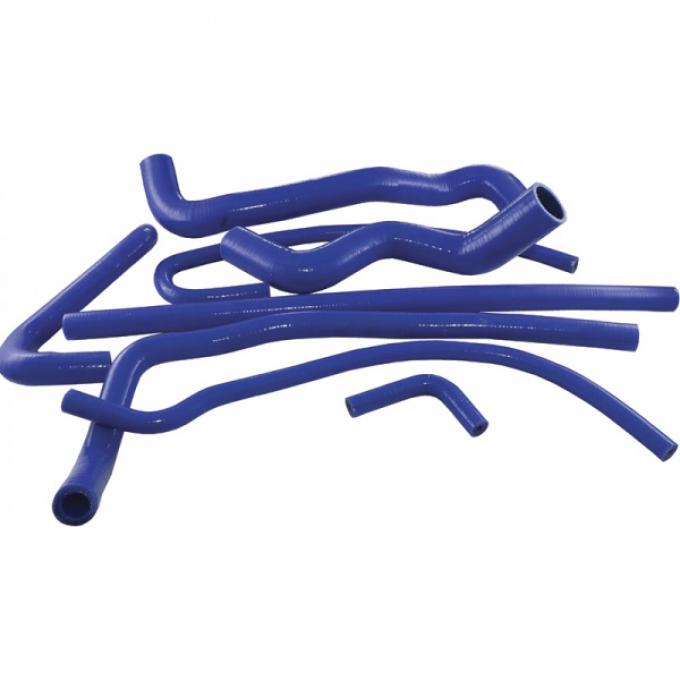 Corvette Radiator Hose Kit, Blue Silicone, 1997-2004