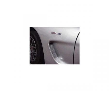 Corvette Side Fender Styling Screens, Chrome, 1997-2004