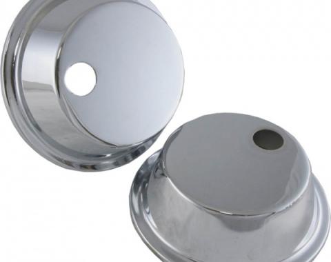 Corvette Headlight Actuator Covers, Chrome, 1968-1982