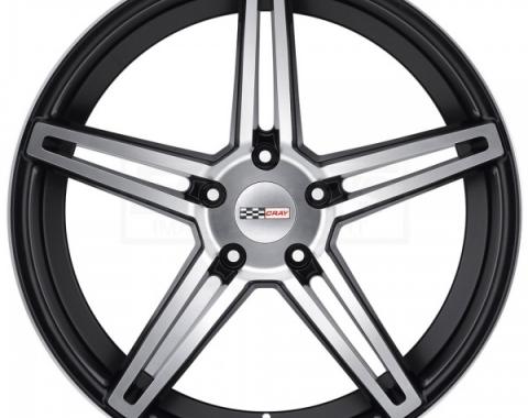 Corvette Wheel, Cray Brickyard, 18x9.5, Matte Black, 2014-2017