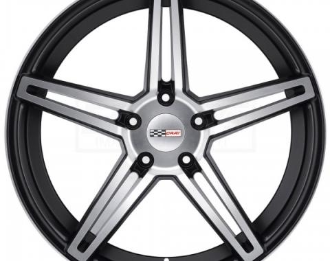 Corvette Wheel, Cray Brickyard, 18x9.5, Matte Black, 2014-2017