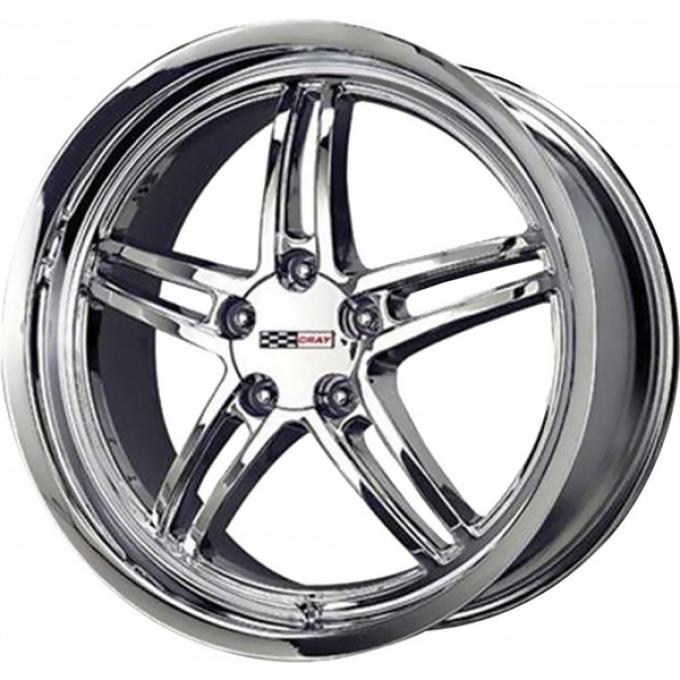 Corvette Cray Scorpion 17x9 Chrome, 1-Piece Wheel, 1984-2014