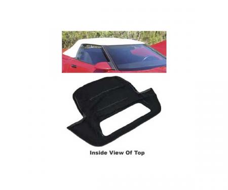 Corvette Convertible Top, Black Vinyl Replacement, 1986-1996