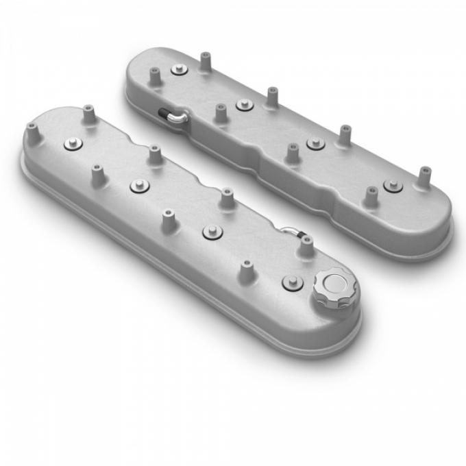 Holley LS Valve Covers, Tall, Natural Finish | 241-110 1997-2013