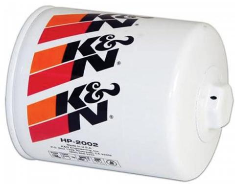 K&N Oil Filter, Long, Screw-On, Performance Gold| HP-3002 Corvette 1956-1991