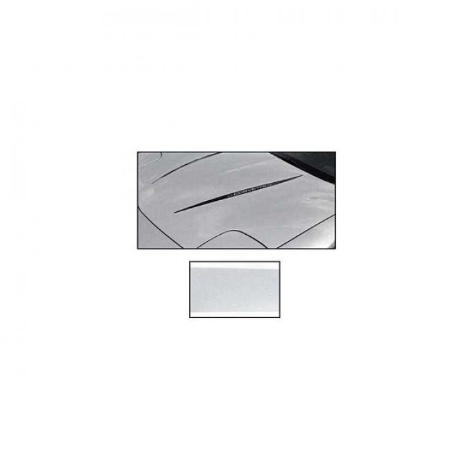 Corvette Hood Decal Kit, With Word Corvette, Silver Metallic, 1997-2004