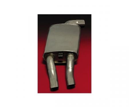 Corvette Muffler, Left, Stock Style, Quiet-Flow, Walker, 1985-1990