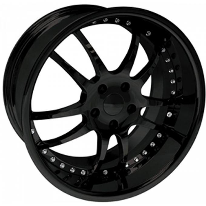 Corvette Wheel Package, Custom Black, 19x9.5" Front, 20x11"Rear, 2005-2013