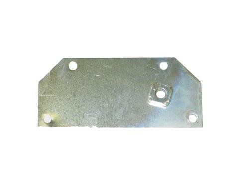 Corvette Seat Hold Down Retainer Plate Underbody Front Left, 1956-1962