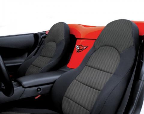 Corvette Coverking Neosupreme Carbon Fiber Seat Covers, 2005-2013