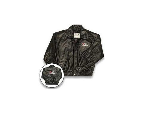 Corvette Lambskin Bomber Jacket With C3 Logo