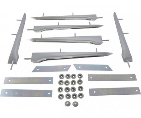 Corvette Side Fender Horizontal Spears Insert Set, 1958-1961