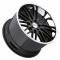 Corvette Wheel, Cray Hawk 19x10'' Gloss Black With Chrome Stainless Lip, 2014-2015