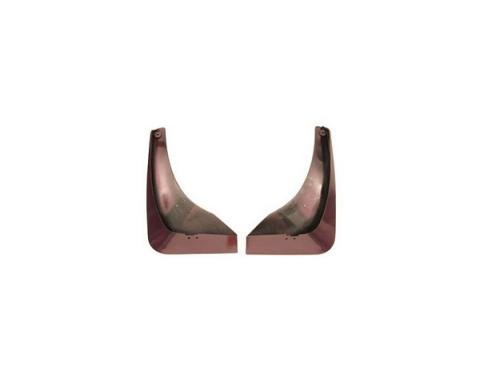 Corvette Splash Guards, Body Contoured, Front, 50th Anniversary Red, Altec, 2003