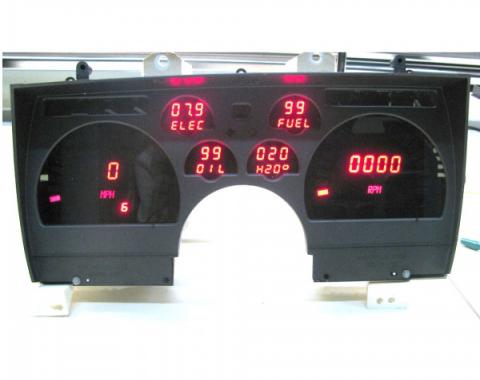 Corvette - LED Digital Replacement Gauge Cluster, 1978-82