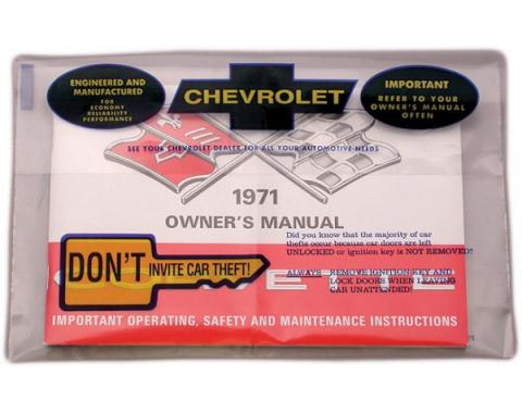 Corvette Owner's Manual Pouch, 1969-1972