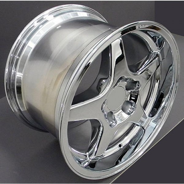 Corvette 17X11 ZR1 Style Deep Dish Wheel, Chrome, 19881996 Motor