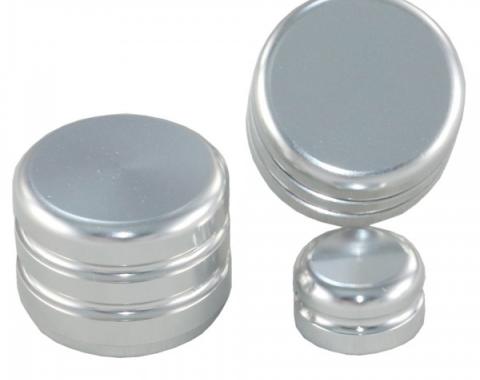 Corvette Dash Knob Set, Billet Aluminum, With GPS Navigation, 2005-2013