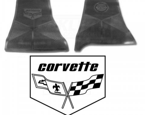 Legendary Auto Interiors Ltd Rubber Floor Mats, With C3 Logo| 25-13328 Corvette 1978-1979