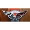 Corvette C5 50th Anniversary Metal Sign, 30" X 12"