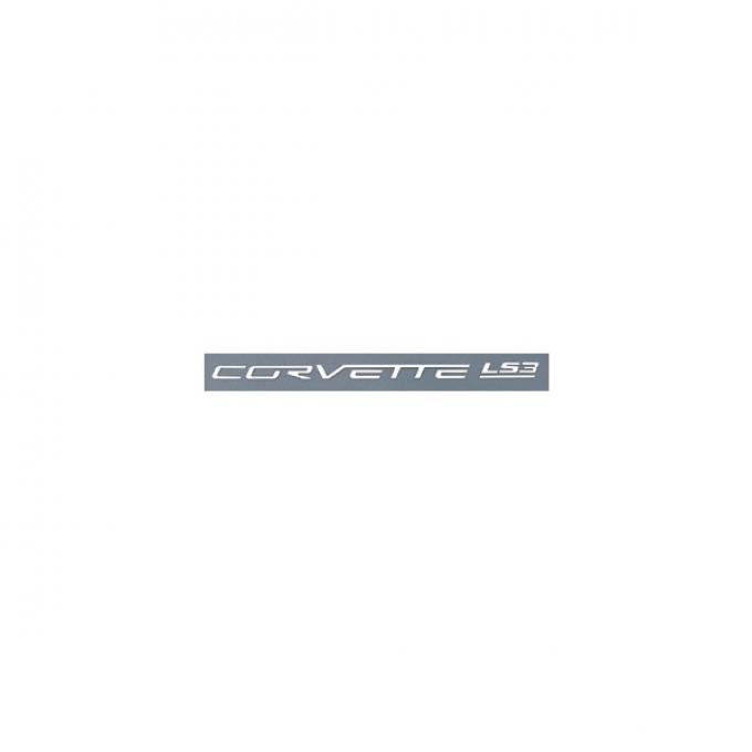 Corvette Fuel Rail Letter Set, LS3, Gloss White, 2008-2013