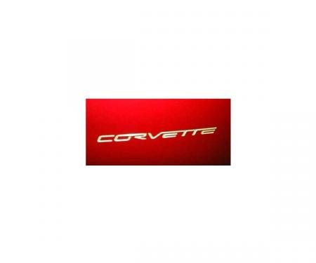 Corvette Rear Bumper Lettering Kit, Silver Metallic, 2005-2013