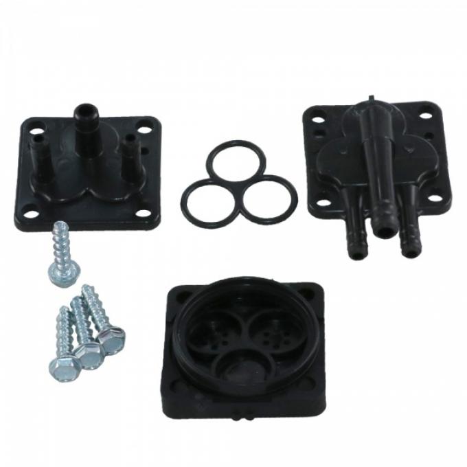 Corvette Windshield Washer Pump Valve Kit, Black, 1963-1974