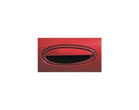 Corvette Door Entry Scratch Guards, Black, 2000-2004