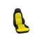 CA 1997-2004 Chevrolet Corvette Custom 100% Leather Seat Covers Standard Black & Yellow 43864