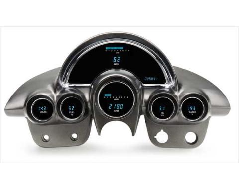 Corvette C1 VFD Series Digital Dash With Teal Display, 1958-1962