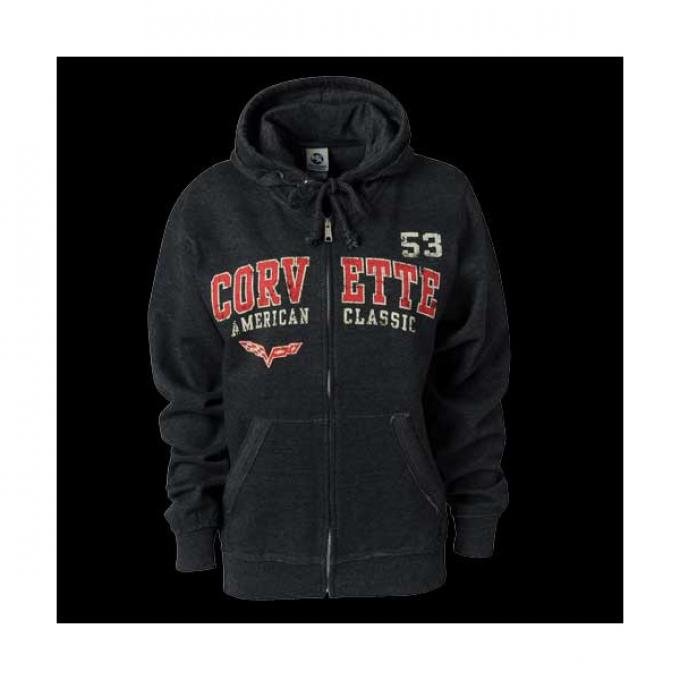 Corvette C6 Men's American Classic Zip Hoodie Jacket