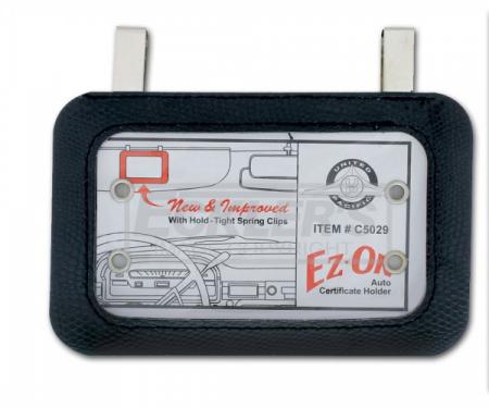 Corvette Vintage Visor Registration Holder, 1953-2015