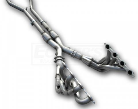 Corvette American Racing Headers 2 inch x 3 inch Full Length Headers With 3 Inch X-Pipe & No Cats, Off Road Use Only, 2001-2004