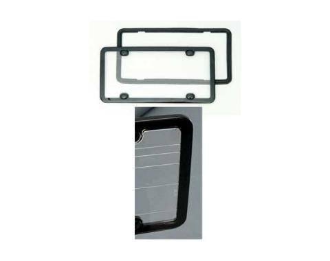 Corvette Clean Plate License Frame, Black, Altec