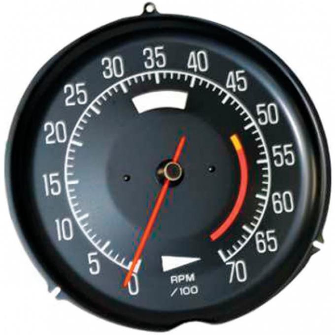 Corvette Tachometer, L48 5300 Red Line, 1975-1977