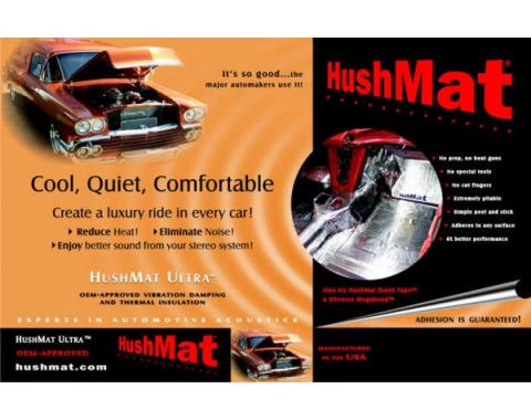 Hushmat Ultra Insulation, Door, Firewall Or Roof, For El Camino Or GMC Sprint, 1968-1972