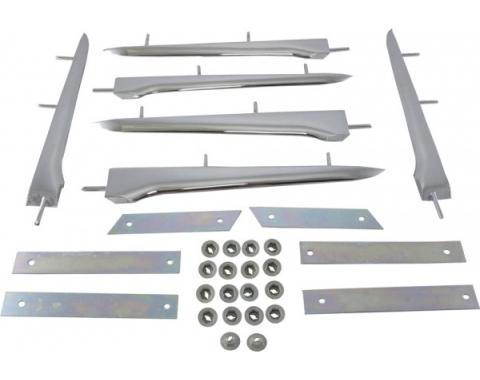 Corvette Side Fender Horizontal Spears Insert Set, 1958-1961