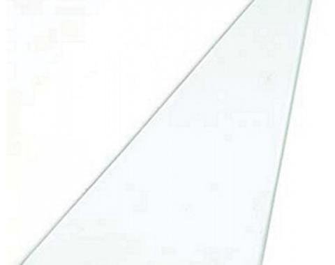 Corvette Vent Glass, Non Date-Coded, Convertible, Clear, Right, 1963-1967