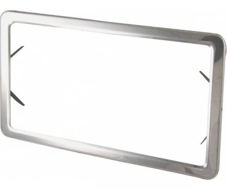 Corvette License Plate Frame, Stainless Steel, 1963-1975