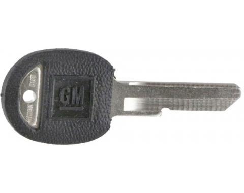 Corvette Door Key, Oval, Covered, 1968, 1972, 1976, 1980 & 1987-1990