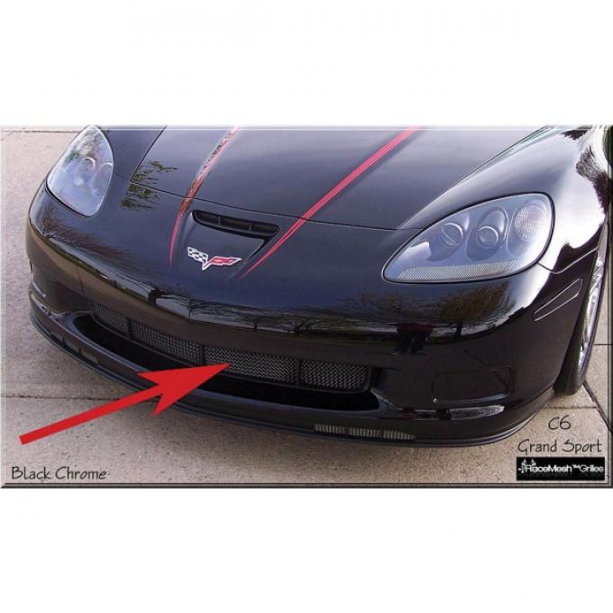 Corvette C6 Grand Sport Custom RaceMesh® Front Lower 4-Chamber Valance Grille, 2010-2013
