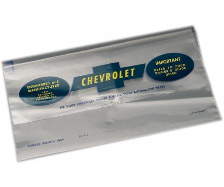 Full Size Chevy Owner's Manual Pouch, Plastic, 1963-1966