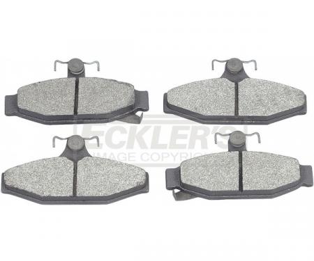 Corvette Brake Pads, Rear, Metallic, 1984-1987