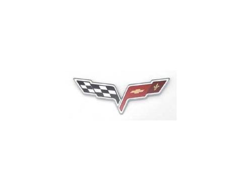 Corvette Bumper Emblem, Front & Waterfall, 2005-2013