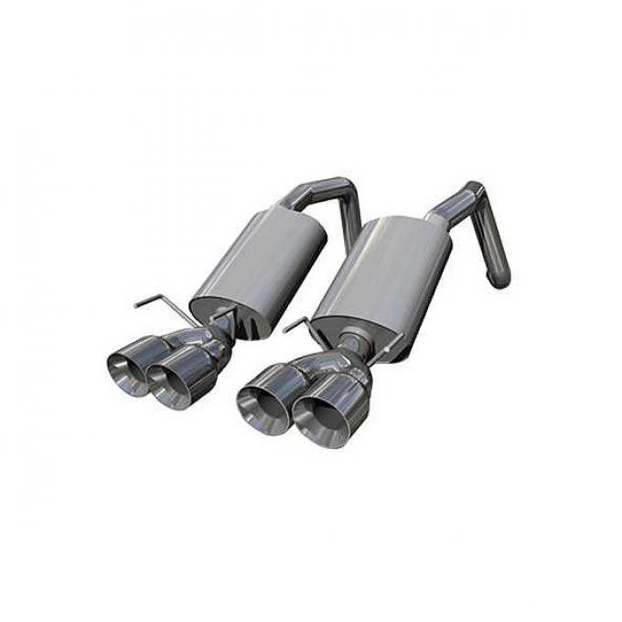Corvette Kooks Axle Back Exhaust System With Polished Tips, 2005-2013