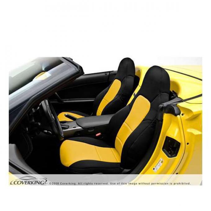 Corvette Coverking CR-Grade Neoprene Seat Covers, Sport Seat With Diagonal  Stitching Across Its Seat Bottom, 1994-1996 Motor City Vettes