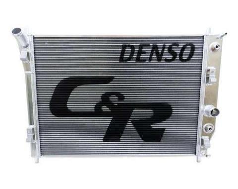 Corvette C&R Racing OE Fit Radiator, High Performance / Race Track, 48mm Denso, With Oil Cooler, 2005-2013