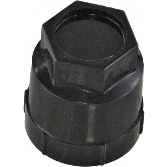 Corvette Lug Nut Cap, Black, Plastic, 1984-1996