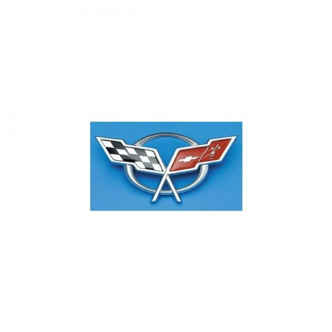 Corvette Waterfall Emblem, Convertible, With Black ExteriorPaint, 2004